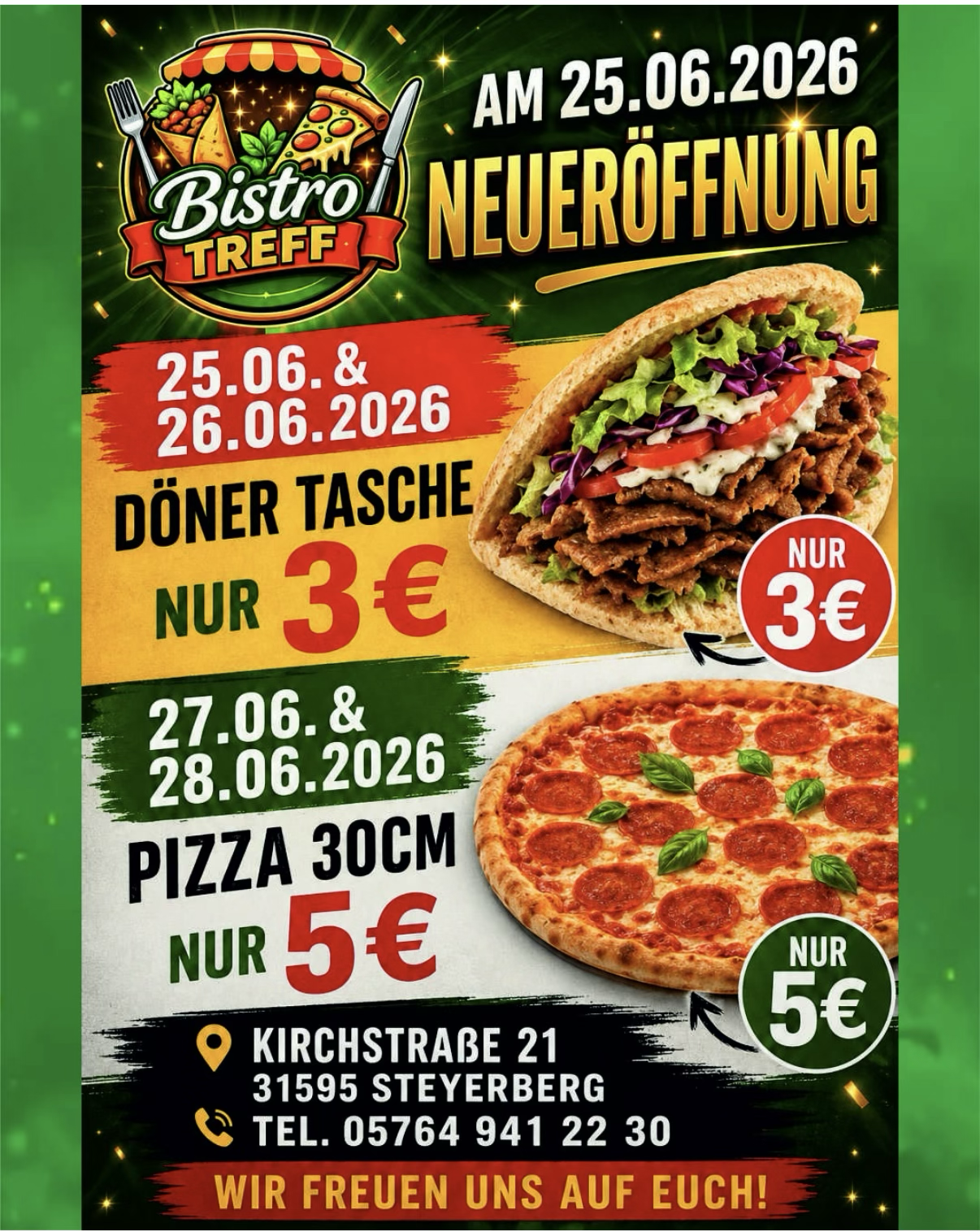 Official Neueröffnung Action Poster Flyer